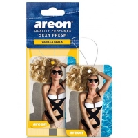 ароматизатор на дзеркало сухий AREON Аркуш Sexy Fresh "Vanilla Black"