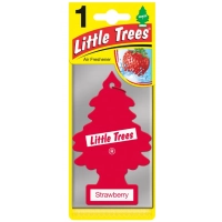 ароматизатор на дзеркало сухий Ялинка Little Trees "Strawberry"