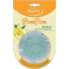ароматизатор на зеркало сухой мешочек TASOTTI Pom Pom  "Vanilla"