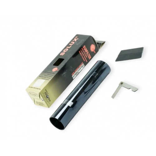 плівка - смуга тонувальна лобова SOLUX 0.2x1.5m  Black/Silver