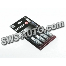 свечи Brisk  Super FR15YC (Г-52 форд) резьба на 18 (4шт) блистер 1367