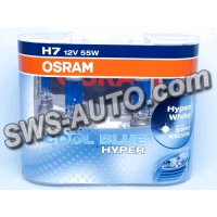 лампа H7 12V 80 W OSRAM Cool Blue Н 5000К+50% (2шт)