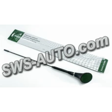 антена декоративна BL-2915 B з нахилом/450мм/чорна/кручений наконечник/блістер