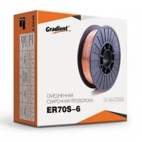 проволока сварочная (5 кг) 1,0 мм (AWS ER70S-6) Gradient (реально 5кг)