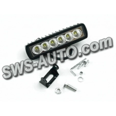 фара дополнительная LED  прямоуг. 155х44х47 (Д/В/Ш) 18W дальний EPISTAR