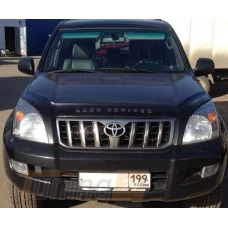 дефлектор капота (мухобійка) Toyota Land Cruiser Prado 120 2002-2009 VIP Китай