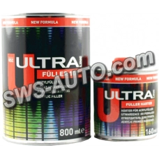 грунт акриловий <5+1> Novol Acril  Ultra line сірий 0,8л+0,16л отв.