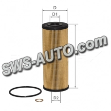 фильтр масл. MB E-Class W124-280E, W124-300-24V бенз. (89->)  (SMARTEX)
