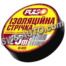 стрічка ізоляційна 25м х 19мм х 0,13мм чорна Pulso