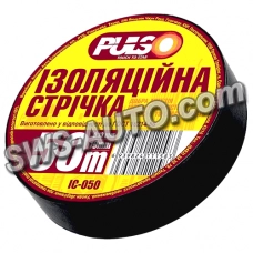 стрічка ізоляційна 50м х 19мм х 0,13мм чорна Pulso