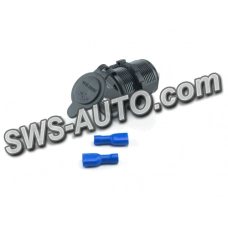 гнездо врезное 1 USB   2,1A  с вольтметром и подсветкой красной