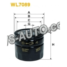 фильтр масл. Ford Transit  2.5D/TD/DI/TDE/TDi (84-00)  (WIX)