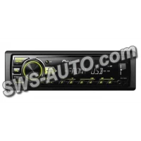 магнітола Pioneer  MVH-09 UBG FM/USB/AUX/MP3/Android/знімна пан/зелена підсв.