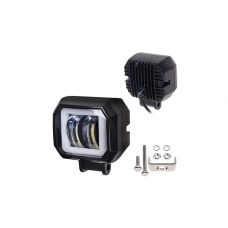 фара дополнительная LED  70х70х50 (Д/В/Ш) 18W ближний с линзой + габарит