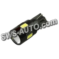 Лампа світлодіодна БЦ 12-5 лазер. WHITE  6 SMD 5630 (4+2) з лінзою пласт.цоколь