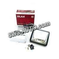 фара протитум. прямокутна 136х116мм/H3/12В/55W/кришка/райдужно-жовта DLLA