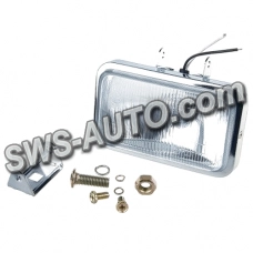 фара протитум. прямокутна 155х90мм/H3/12В/55W/хром. корпус/біла DLLA