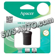 флешка USB 2.0  16Gb  AH116  mini  black  Apacer