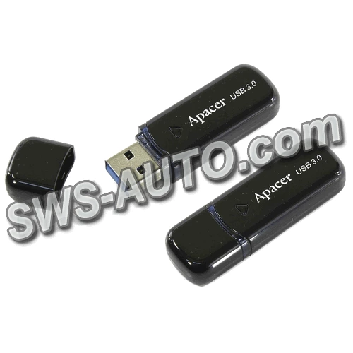 флешка USB 3.0  64Gb  AH355  black  Apacer