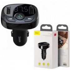 FM модулятор Baseus CCTM-01    USB/MP3/12-24В/microSD/USB быстрая зарядка 3,4А/Bluetooth 4.2