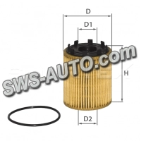 фильтр масл. Fiat Doblo, Opel Combo 1.3JTD (01-10)  (SMARTEX)