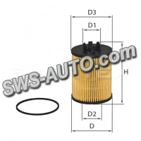 фильтр масл. Opel Combo 1.4 16V (h=88mm) 01->  (SMARTEX)