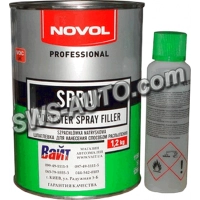 шпатлёвка Novol SPRAY банка 1.2 кг без растворителя