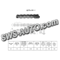 Ланка перехідна П-ПР-12,7-900  (081-1-OL) RENOLD SD