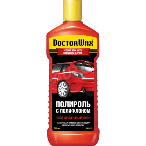 полироль кузова Doctor Wax 300мл красная