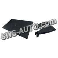 полиця задня ВАЗ 2108-2109  з опорами чорна ворс "липучка" фанера (не гримить)