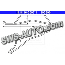 ПРЖ суппорта прижимная Lanos/Opel (против стука) ATE (шт.)