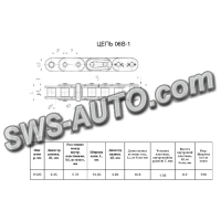 Ланка сполучна  С-ПР-9,525-910  (06B-1)-CL RENOLD SD