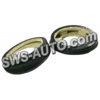 подіум динаміка ОВАЛ низький двошаровий чорний (2шт) шкірозамінник