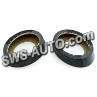 подиум динамика ОВАЛ высокий косой черно-серый (2шт) кожзам