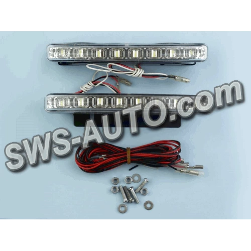 ходовые огни 12V "218" (8д) 008-3 155х15мм FLUX с функцией притухания