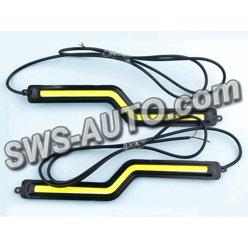 ходові вогні 12V DRL COB 180х15мм WHITE