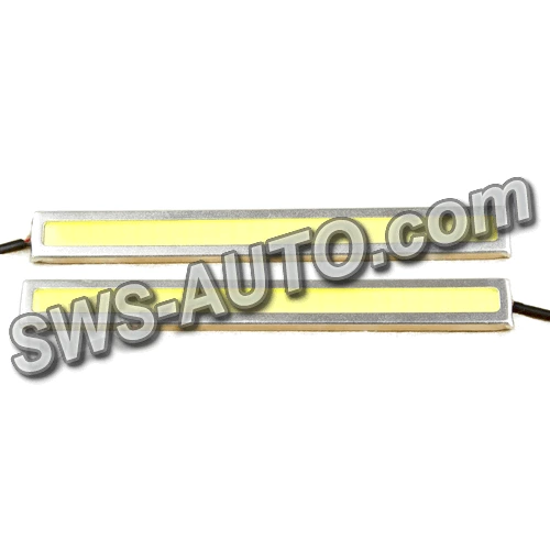 ходовые огни 12V DRL COB 140х15мм WHITE
