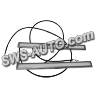 ходові вогні 12V DRL COB 170х15мм RED