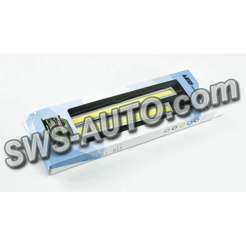 ходовые огни 12V DRL COB 170х15мм WHITE хром