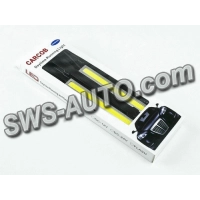 ходові вогні 12V DRL COB 140х15мм WHITE хром