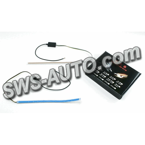 ходовые огни гибкие 12V DRL White  c функц. поворотов 30см