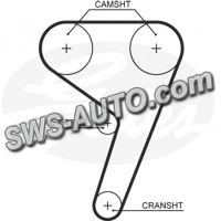 ремень - ГРМ Ford Focus 1.4-1.6 16v 99-> (GATES)