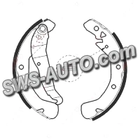 колодки барабанні Opel Combo 01->, Astra F,G  (228.6x42)  (ABE)