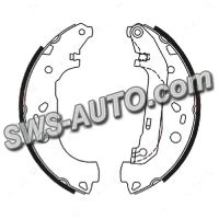 колодки барабанні Ford Connect 02->  (228.6x57)   (ABE)