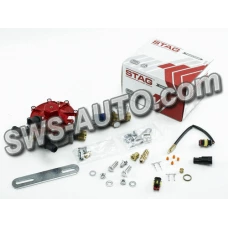 редуктор ГБО 4-го покоління STAG R01 (пропан-бутан)  до 250 к.с (185 кВт) з ЕМК газа Valtek