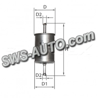 фильтр топливный Opel Vectra A, Ascona C, Kadett E, Omega A  (SMARTEX)