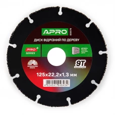 круг отрезной по дереву с вольфрамовой крошкой 125x22,2x1,3 мм, 9 зубьев