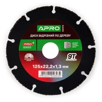 круг отрезной по дереву с вольфрамовой крошкой 125x22,2x1,3 мм, 9 зубьев круг отрезной по дереву с вольфрамовой крошкой 125x22,2x1,3 мм, 9 зубьев