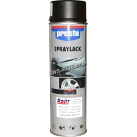краска аэрозоль Presto 500ml Черный блеск