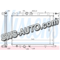 радиатор двиг. Peugeot Partner-Citroen Berlingo 1.1-2.0HDI (96-08)  (NISSENS)